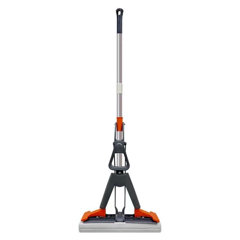 2025 New Foldable Cotton Mop: Hands-Free, Lazy Water Squeeze, Absorbent for Living Room Floors