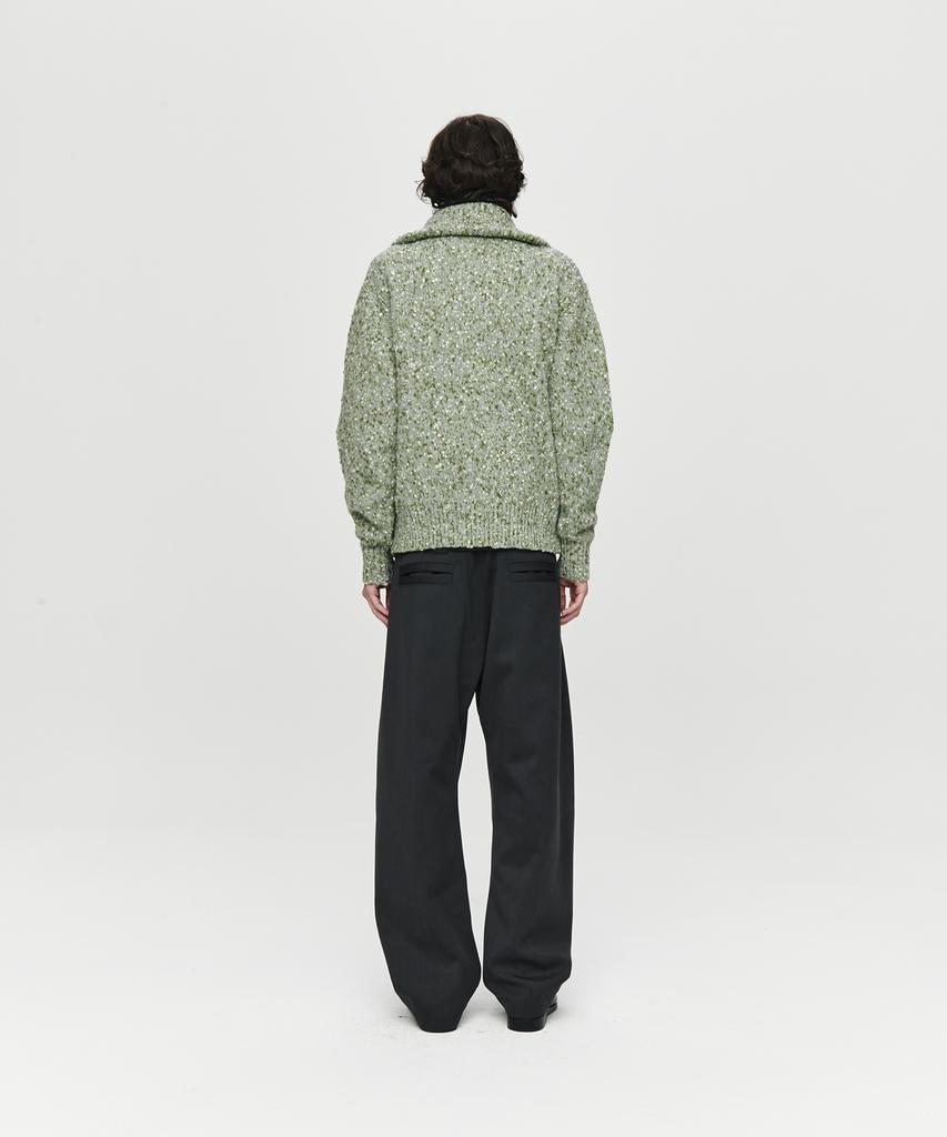 Hoite Honey Zip-Up Knit (Khaki)