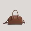 New retro simple large-capacity handbag niche design high-end casual retro brown