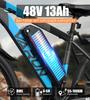 E-Bike VARUN 27,5" 500W Motor City E-Bike 48V 13AH Max. Reichweite 70 km Zuladung 150 kg M27 Pro