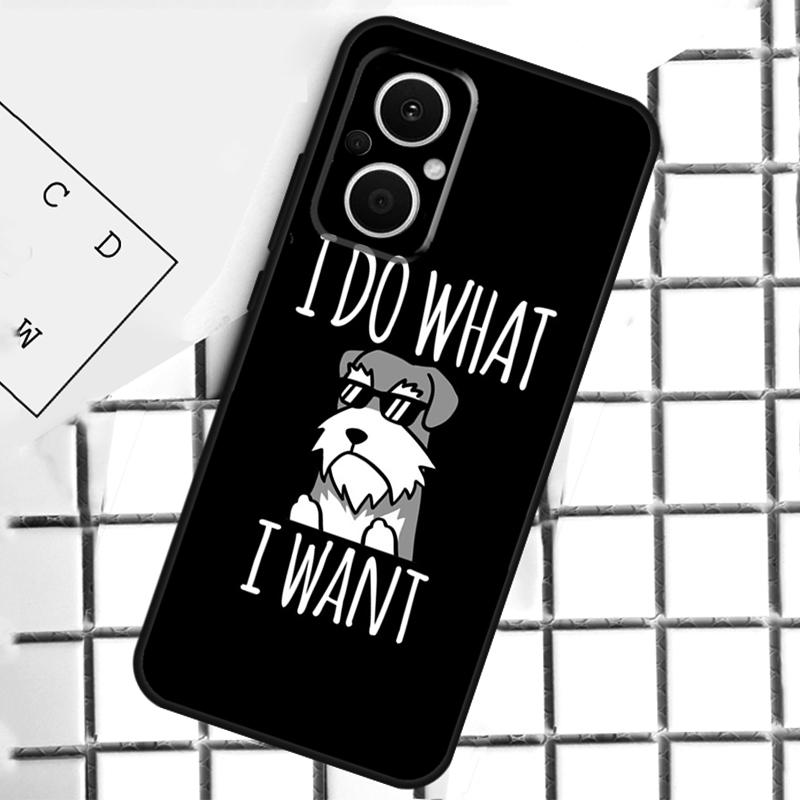 Cartoon Schnauzer Hund Für OPPO Reno 13 14 12 11 10 Pro 11F 12F 13F 14F 7 8 Lite 8T OPPO Find X5 X6 X8 X9 Pro Hülle