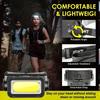 Portable Headlamp Type-C Rechargeable LED Wave Sensor Headlight Strong Light Outdoor Camping Fishing Night Running Head Lamp