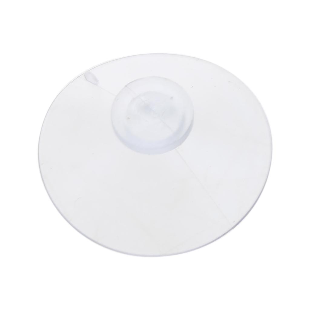 50 Stück Klare Saugnäpfe Ohne Haken Pilzköpfe Saugnapf-Pads PVC-Kunststoff-Sauger für Glas-Tischplatten Wiederverwendbar