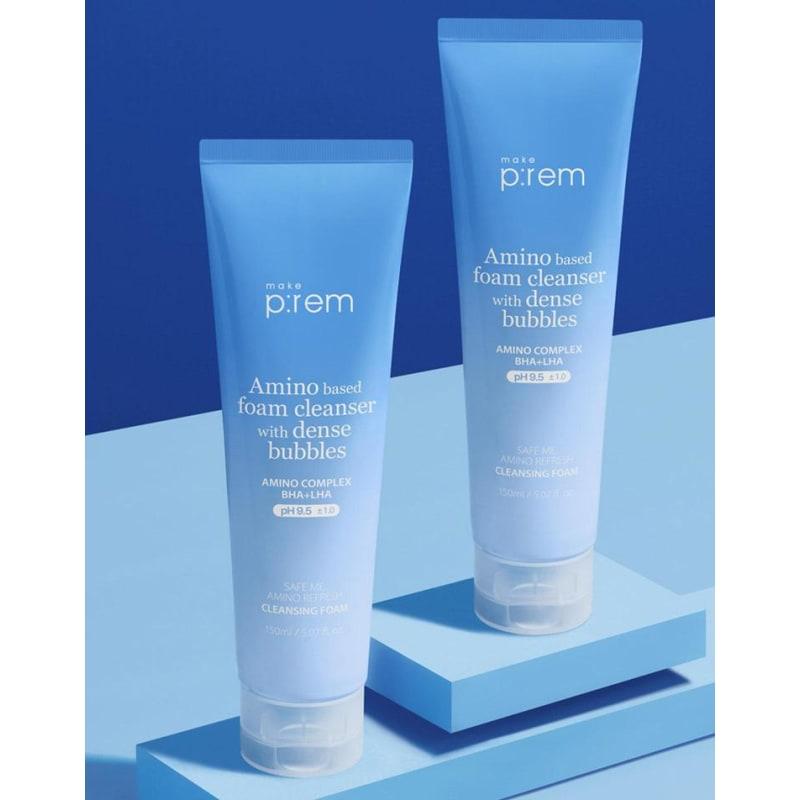 

Safe Me Amino Refresh Очищающая пенка 150 мл 1+1 (+ Интека Крем 20мл)