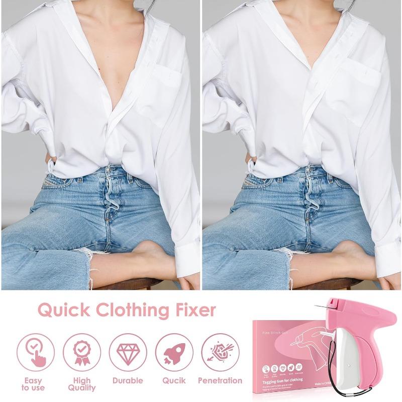 1 Set/1006 Pieces of Quick Repair Micro Sewing Gun - A Portable Clothing Repair Tool Used for Quick Edge Rolling, Stitching and Fixing Sewing Guns