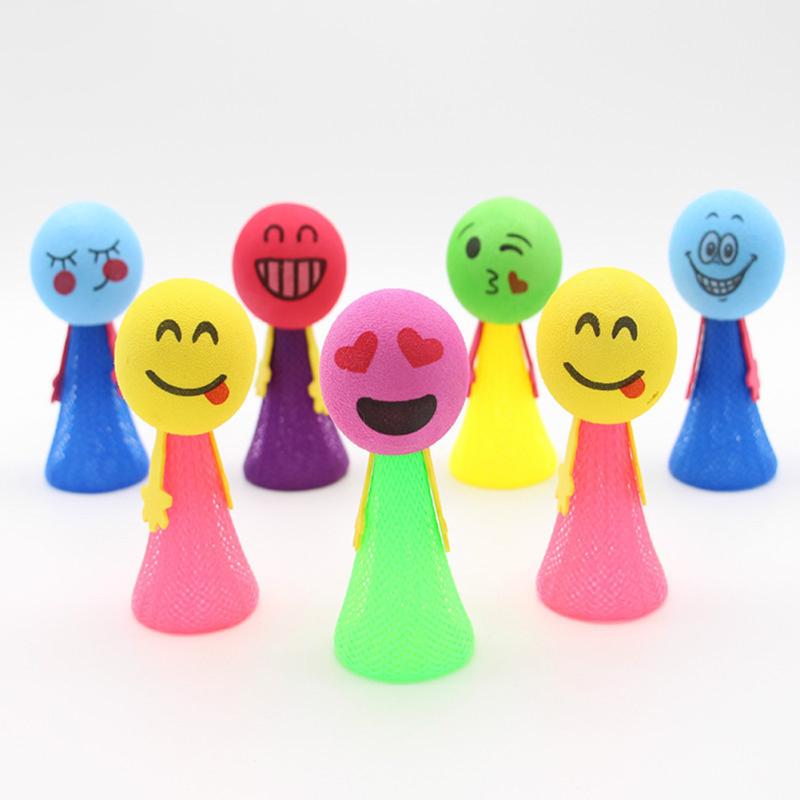 Emoji Jumping Popper Spring Toys Creative Spring Launchers Tricky Toy Cute Elf Bouncing Dolls