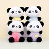 Cute Panda Plush Key Holder Soft Toy Adorable Bag Charm For Couples And Gifts