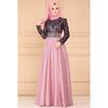 Naher Osten Ramadan Retro Elegantes Kleid Abaya Kaftan Stil Spitze Langarm Muslimische Dubai Damen Elegant Übergröße Türkei Islamische Kleidung S-5XL