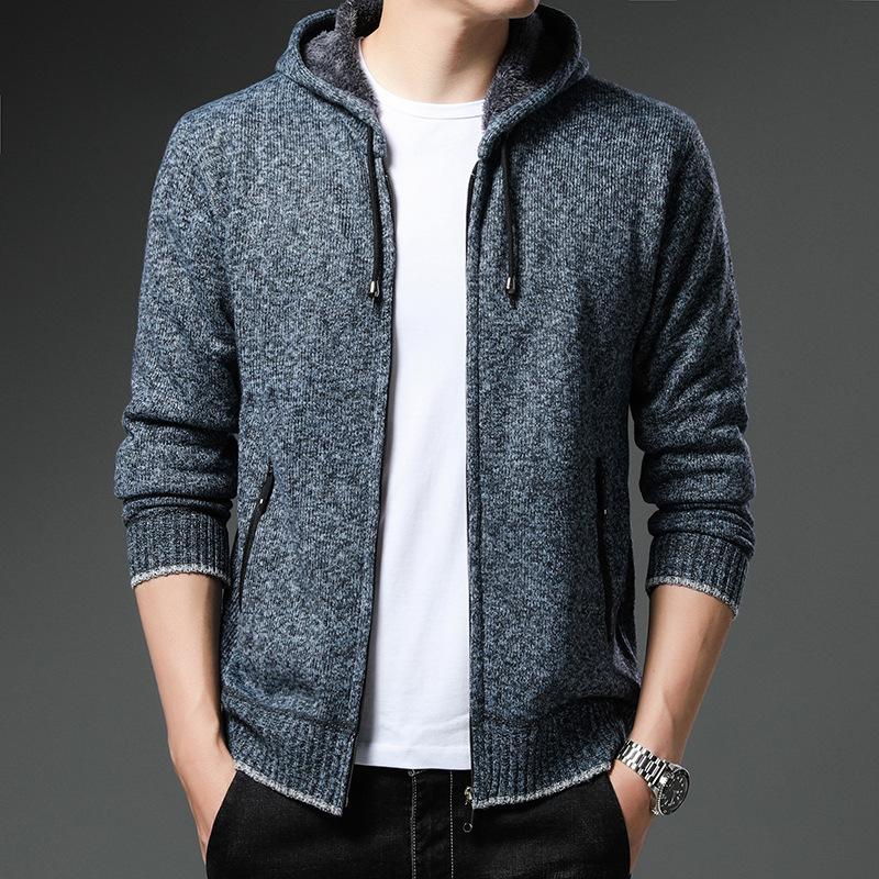 Autumn and Winter New Sweater Men's Fashion Jacket Youth Korean Style Casual Knitted Cardigan Jacket
