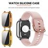 22mm Silicone Strap With Case For Xiaomi Redmi Watch 5 Active Lite Smart Watch Wrist Band TPU Case For Redmi Watch 5 Active Lite
