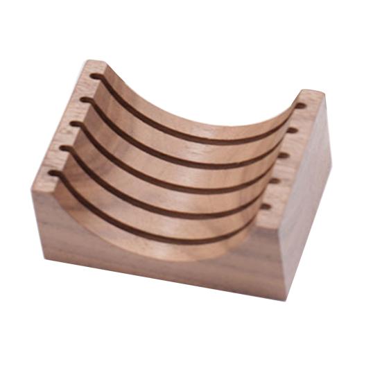 Porta Schermo per Puck Caffè in Legno con 3 Slot Supporto Universale per Filtri a Rete Sinterizzata da 51/53/58mm Stoccaggio Verticale per Asciugatura Rapida Stazione Caffè