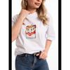 Fashion Printed Short Sleeve Top Western Style New Print Round Neck Cotton T-shirt Top