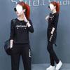 Sportswear Suit for Women in Spring and Autumn Korean Style Loose Fashionable Casual Long-sleeved Two-piece Set