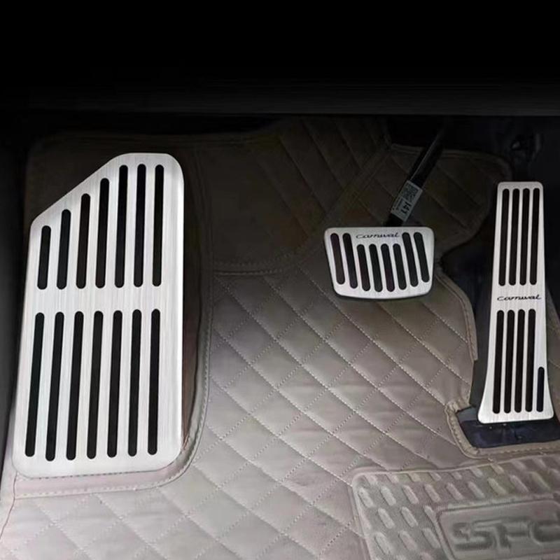 Für Kia Carnival Sedona KA4 2022 Auto Fußstütze Pedal Kraftstoff Beschleuniger Bremspedal Abdeckung Rutschfeste Pad Zubehör