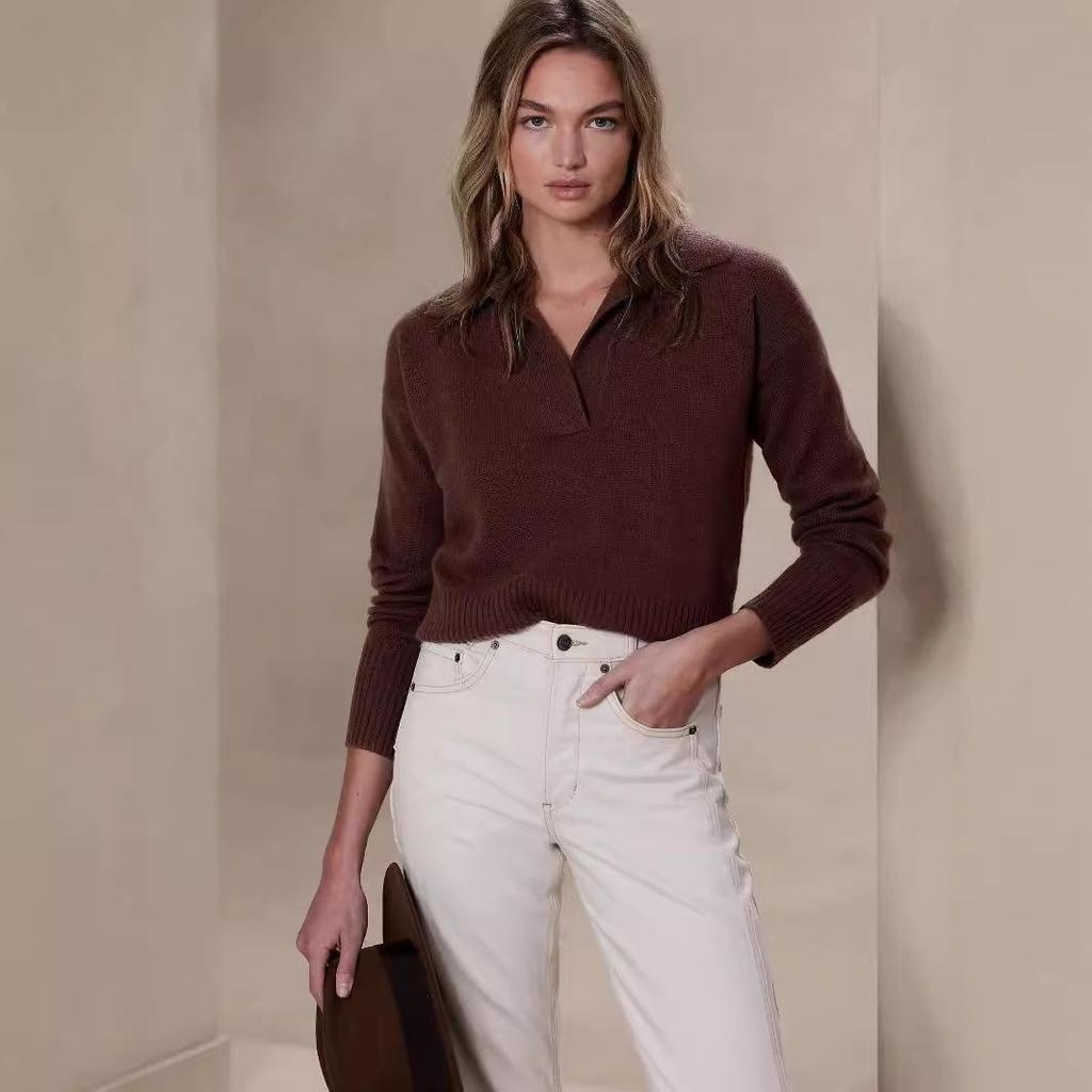 2024 Women's Trendy Solid Color Versatile Loose Casual Sweater
