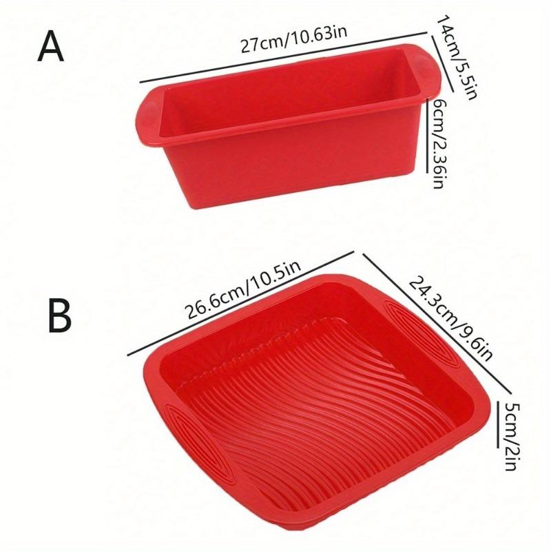 Rectangular Silicone Bread Mold Non-Stick Loaf Pan for Homemade Bread Cakes Durable Heat-Resistant Bakeware Suitable for Oven