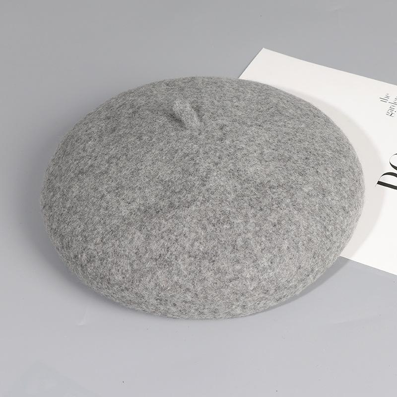 Women's Beret Retro Autumn and Winter Women's Outdoor Leisure Temperament Painter Hat Mushroom Hat