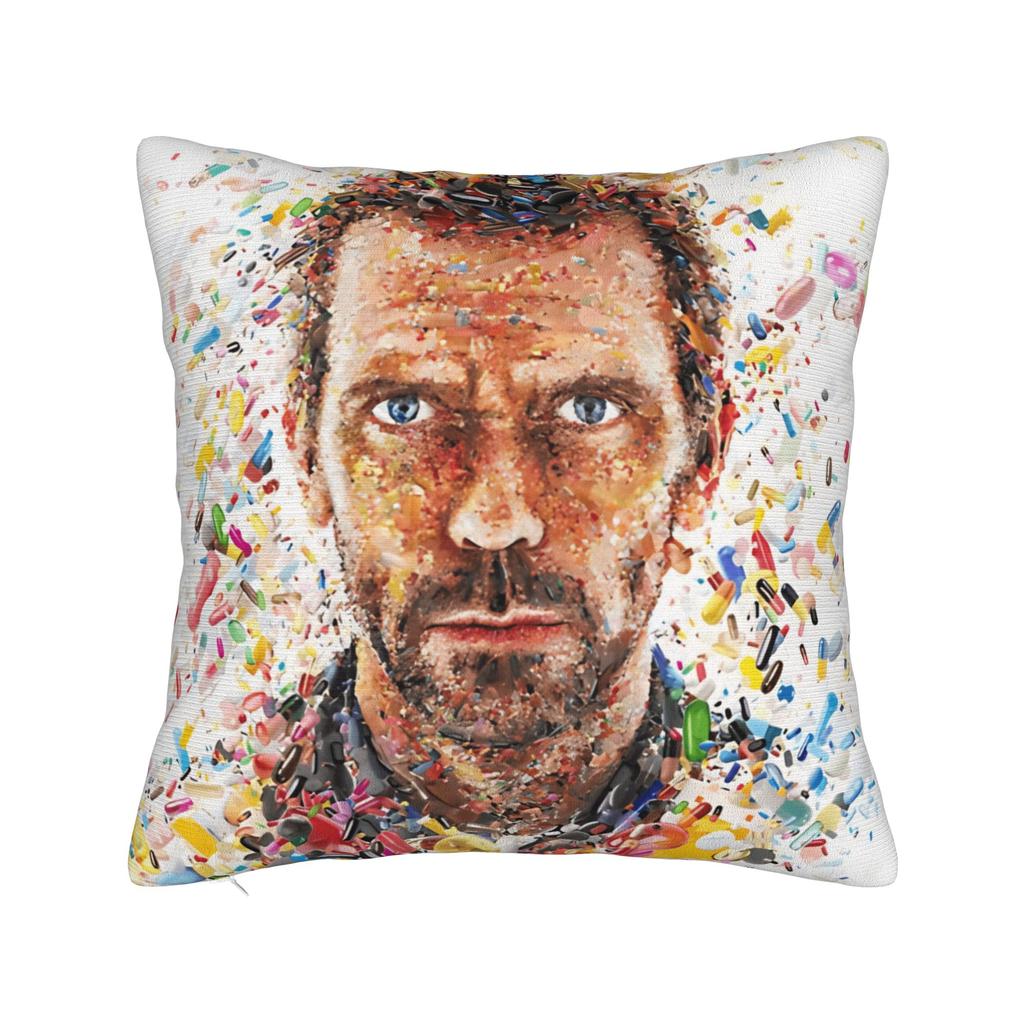 Doctor House Pillow Case Design Pillow Cover Funny Cushion Cover For Wedding Party Home Decor