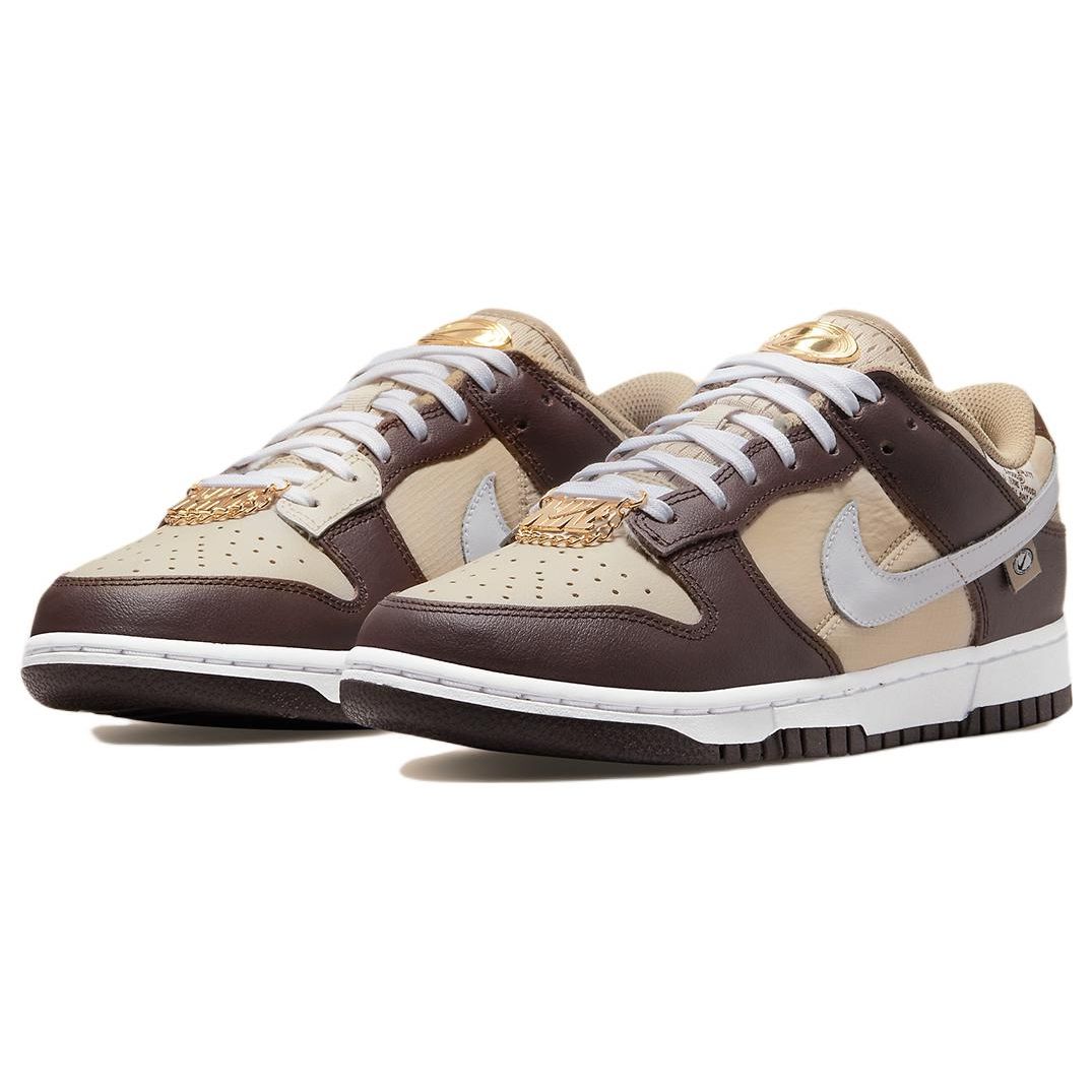 Nike Dunk Low Light Orewood коричневые женские кроссовки белые DX6060-111 35.5 — фото 3