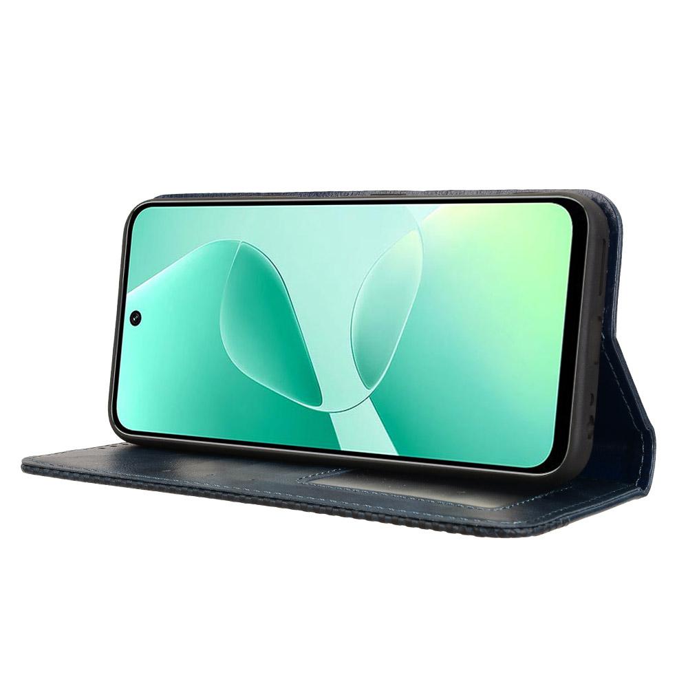 For Infinix Hot 60 5G/60i 4G Leather Case Wallet Stand Retro Texture Phone Cover