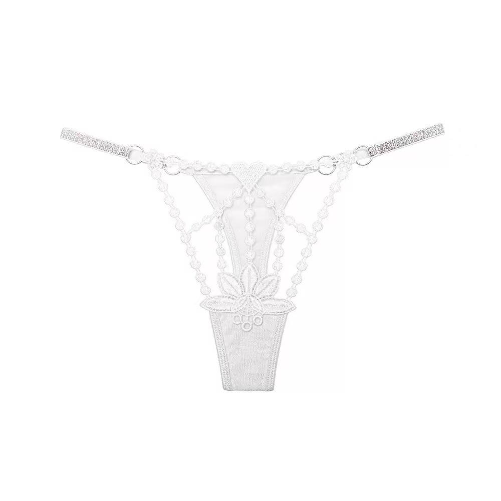 Pure Desire Pink Flirty Tanga - Süß, Niedrige Taille, Dünner Träger T-Rücken Unterwäsche