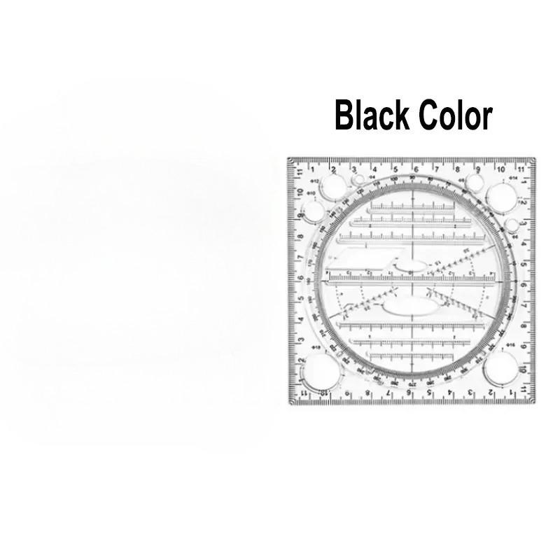 

Multifunctional Drawing Ruler Learning Art Triangle Measuring Instrument Circle Drawing Rotary Ruler Kawaii School Supplies