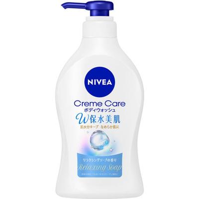 Nivea Crème Soin Corps Gel Douche avec Savon Retenant l'Eau et Relaxant pour une Peau Magnifique, Pompe Parfumée 470 ml