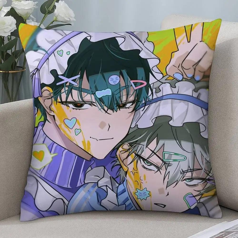 Anime Alien Stage Ivan Till Pillowcase Printed Square Pillow Cover Sofa Home Cushion Decoration Kawaii Anime Cute Cartoon Style