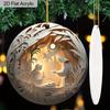 2D Flat "Nativity Scene" Round Acrylic Decoration Sign, Christmas Gift, Suitable for Wall Decoration, Porch, Room, Villa, Accents Home, Hallway, or Wo