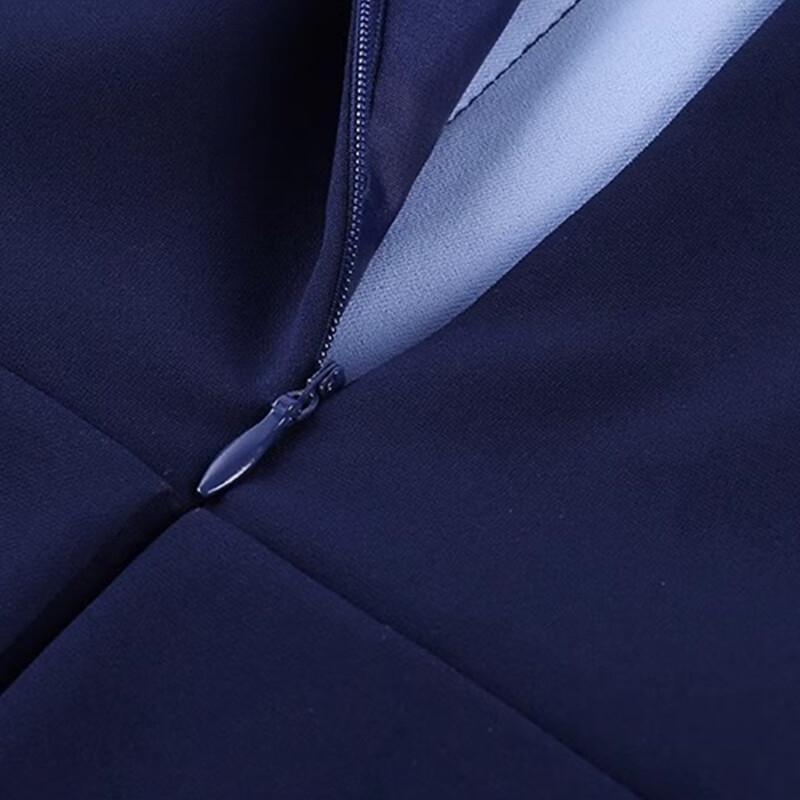 TLUOMAN Sukienka biurowa imitująca dwuczęściową