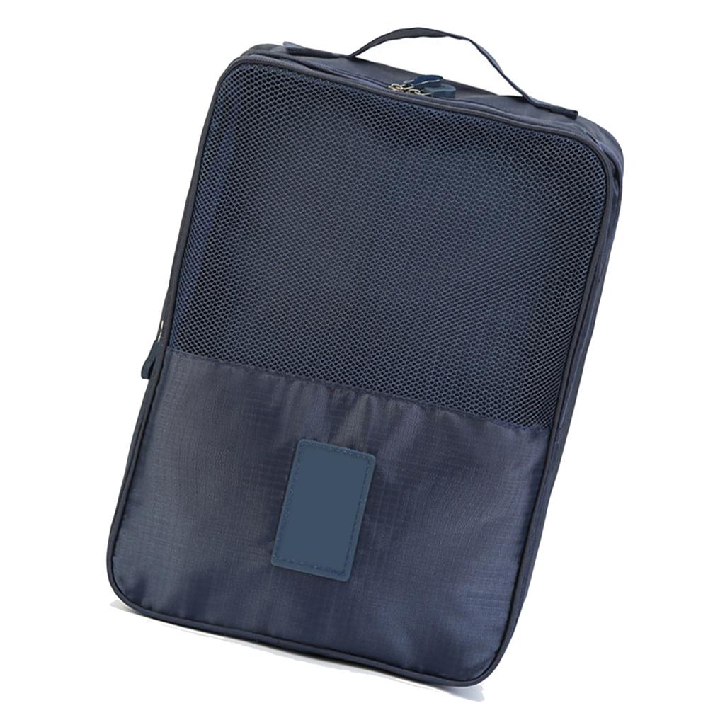 Reiseschuhtaschen für 3 Paar Schuhe, Packorganisatoren, doppellagige Reißverschlusstasche, wasserdicht, groß