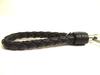 Authentic BOTTEGA BENETA Intrecciato Black Leather Key Chain Key Holder #a707  Refurbished