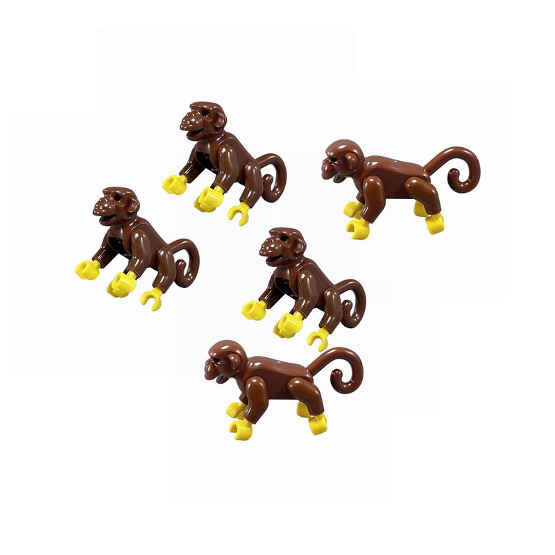 Tierfiguren Dinosaurier Tiger Hai Wolf Affe Giraffe Dinosaurier Figur Modell Bausteine Spielzeug für Kinder Kinder Geschenke