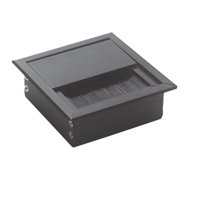 Przepust kablowy biurkowy Pokrywa otworu na kable Port wyjścia liniowego Pokrywa skrzynki do prowadzenia kabli Pudełko do przeprowadzania kabli Organizer kabli do stołu biurowego 80x80MM
