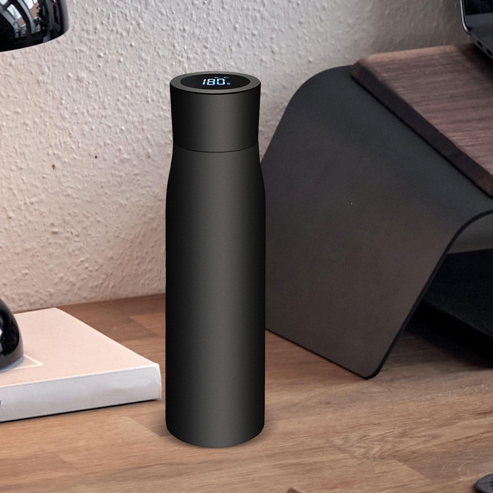 

Умная бутылка для воды Coffee 500 мл Сохраняет тепло Интеллектуальная термокружка для кемпинга чёрный