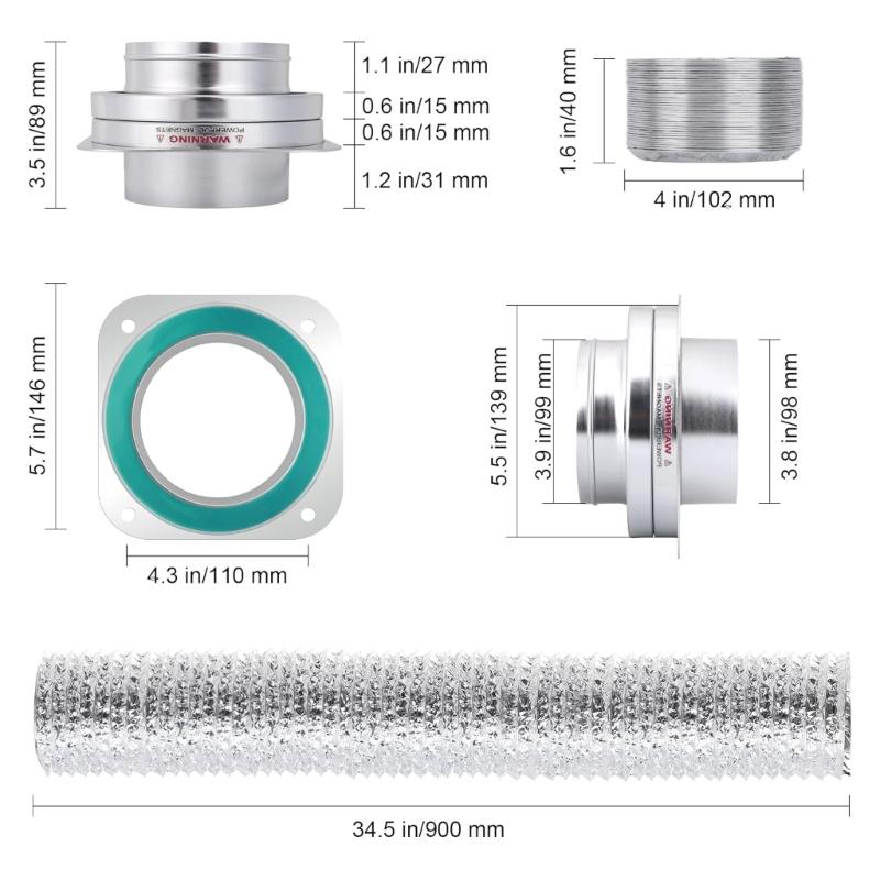 Heavy Type Fireproof Dryer Vents Magnetic Coupling Magnetic Dryer Vents Coupling Dryers Part Easy to Clean