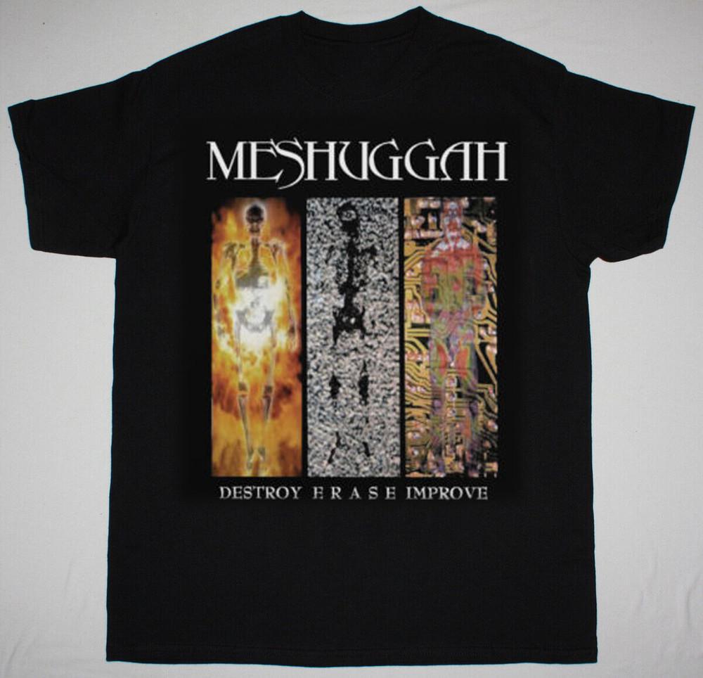 

Vintage Meshuggah Destroy Erase Improve 1995 Black All Size Gift Shirt VC256 Unisex T-Shirt S