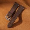 Suede Leather Watch Strap 20 22mm for Samsung Watch6/5/4 Soft Calfskin Bracelet Quick Release Band Handmade Stitching Wristband