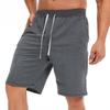 Men's Loose Shorts EU Size Summer Casual Five-point Pants Beach Pants Drawstring Sports Shorts, Men's Fitness Pants
