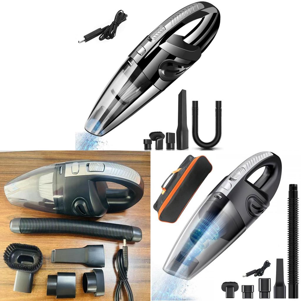 Handheld Car Vacuum Cleaner Rechargeable Wet Dry Pet Hair Remover For Home And Vehicle Cleaning