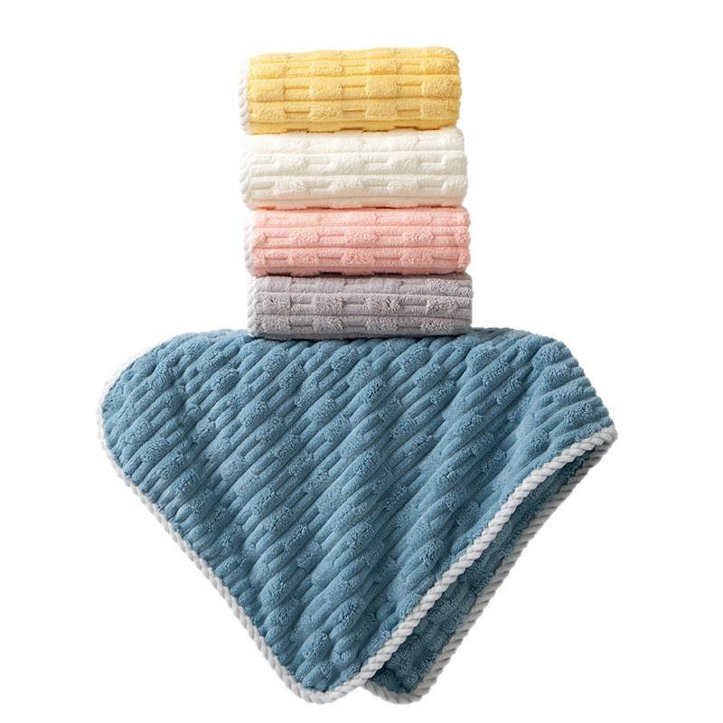 Thickened Enlarged Coral Fleece Towel - Highly Absorbent, Lint-Free, Quick-Drying, for Adults, Perfect for Home Use: Hands, Face, Hair