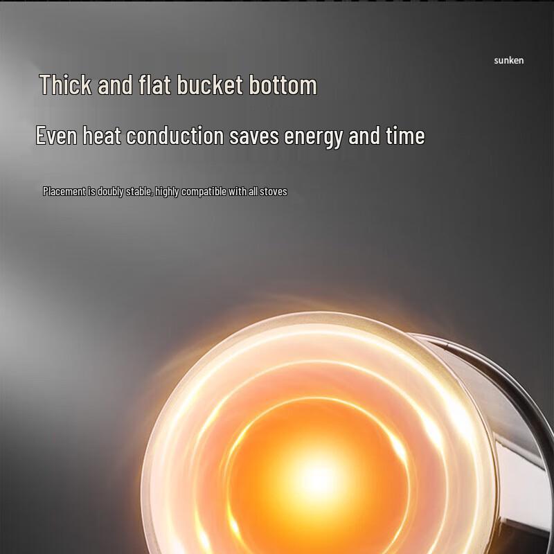 BAILOCK 304 Stainless Steel Portable Storage Bucket with Lid