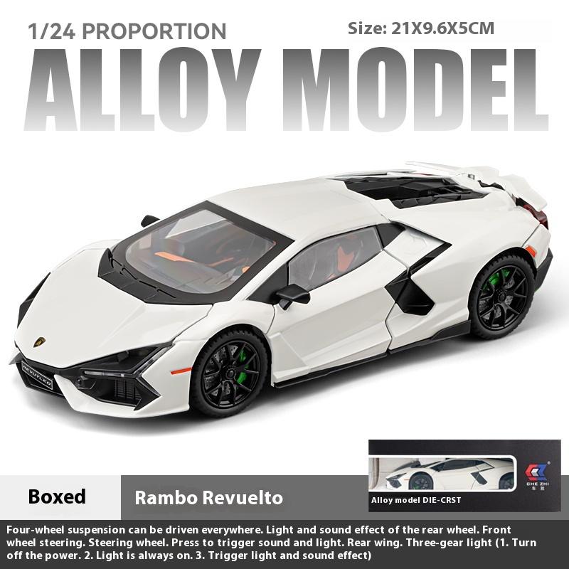 1/24 Lamborghini Revuelto Supercar Alloy Diecast Model Children's Toy Kids Gift Birthday Present for Boys Collection Decoration