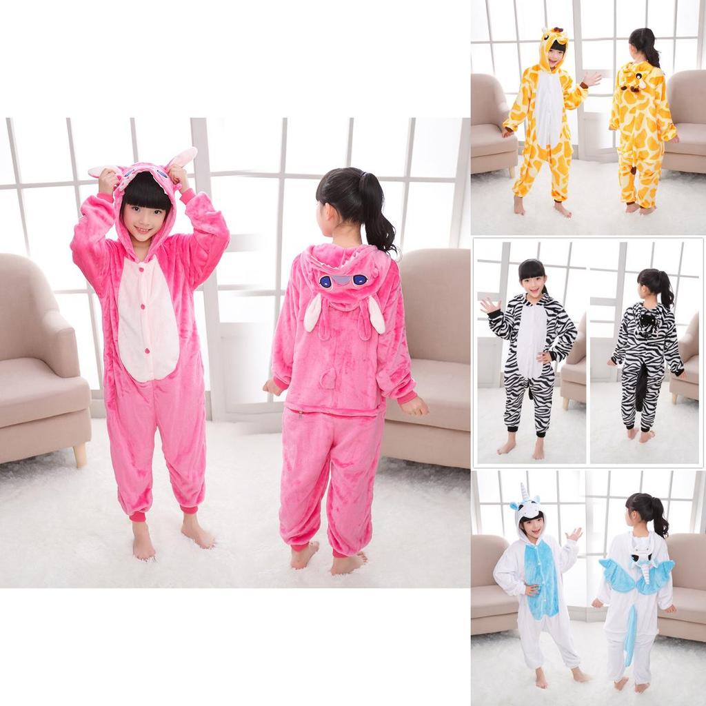 Premium Quality Halloween Kids Pajamas Cosplay Costume Featuring Pokemon Pikachu Dragon Cow Designs