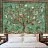 VIKAMA Bohemian Tree of Life Tapestry Vintage Floral and Animal Motifs Aesthetic Home Decor Suitable for Dorm Rooms