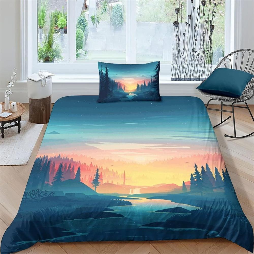 100% Polyester Bedding Set US CalifKing Winter Bedroom Duvet Cover Pillowcaes Home Textile Set Dropshipping Wholesale