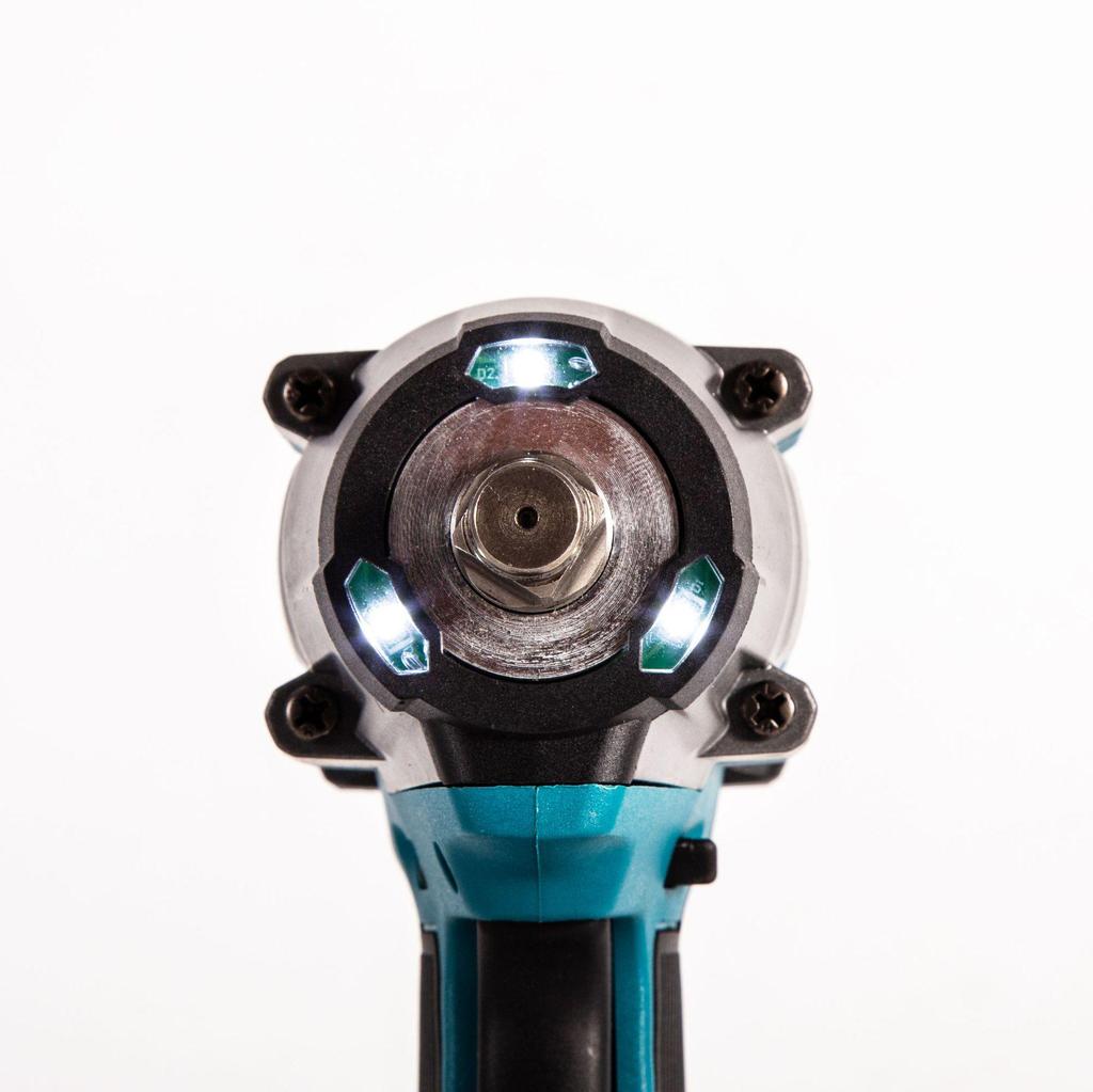 Lithium Battery Rechargeable Brushless Impact Wrench: High Torque Screwdriver for Woodworking and Auto Repair