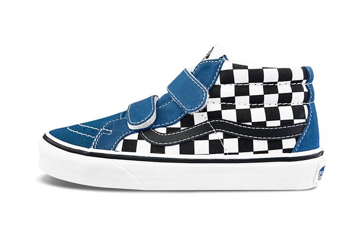 Vans SK8 Reissue V Mid top Kids' Skateboarding Shoes Black White Children Aged 3 7 Years Old VN0A346Y2JE