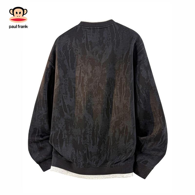 paul frank Men's Faux Two-Piece Tie-Dye Sweatshirt