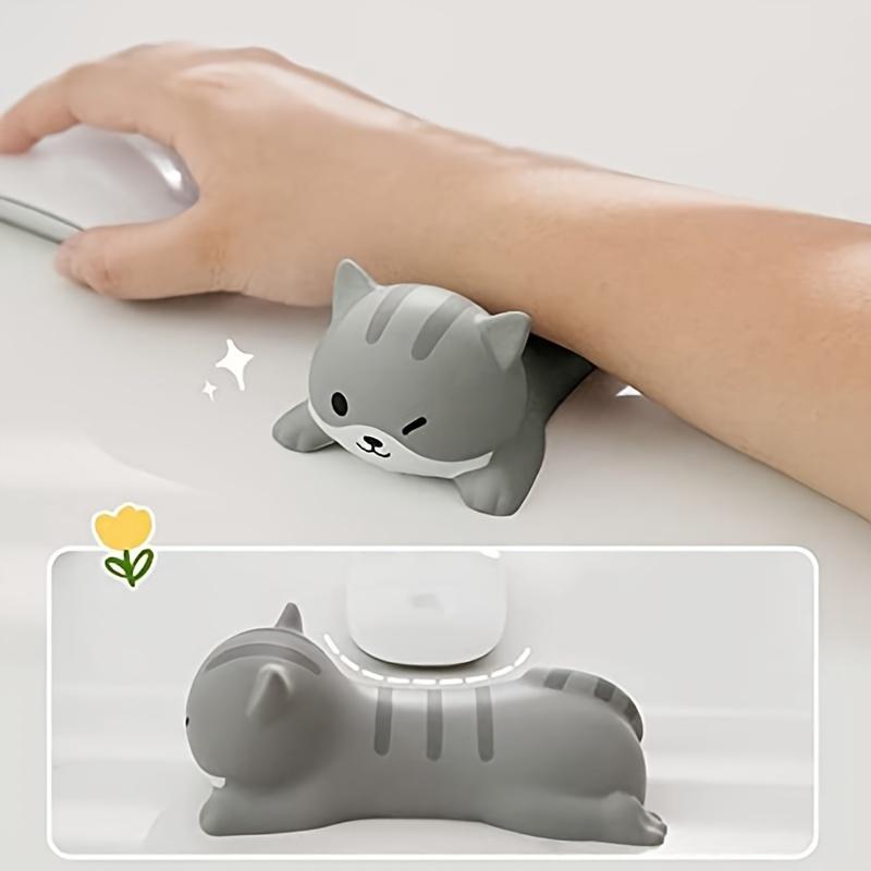 Ergonomic Wrist Rest Support - Cute Slow Rising PU Mouse Pad - Perfect for Computer Desks & Office Supplies